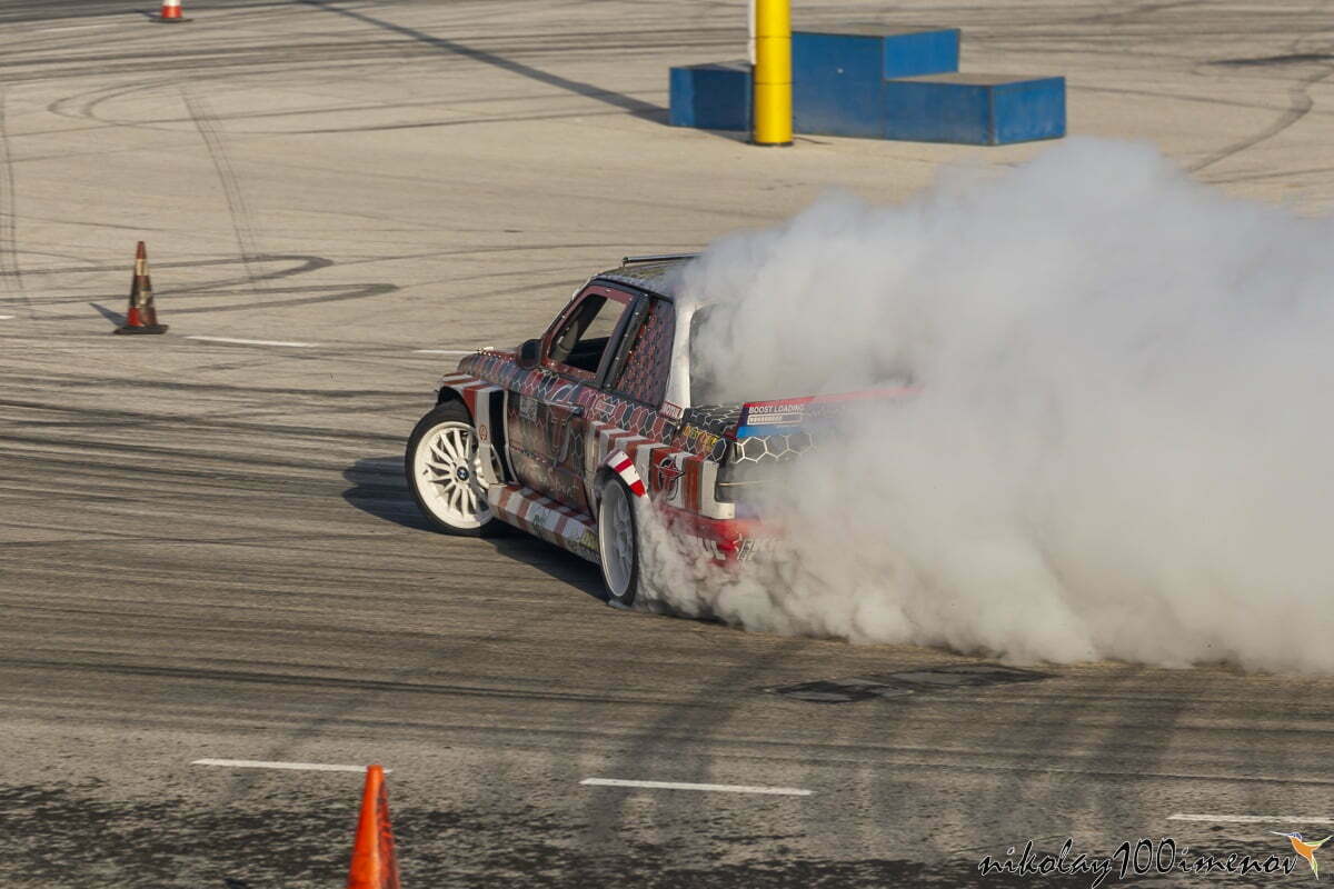 PLOVDIV, BULGARIA - JUNE 08, 2019 - Drift car racing and time attack competition in Plovdiv city in Bulgaria